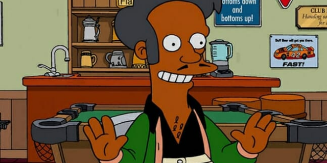Personagem Apu, da série Os Simpsons.