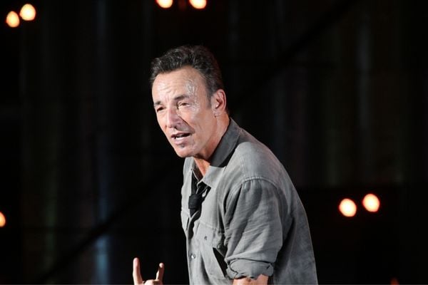 Cantor Bruce Springsteen em um show