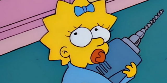 Personagem Maggie, da série Os Simpsons.