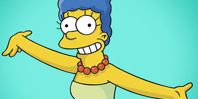 Personagem Marge, da série Os Simpsons.