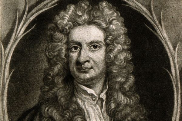 Retrato do físico Isaac Newton