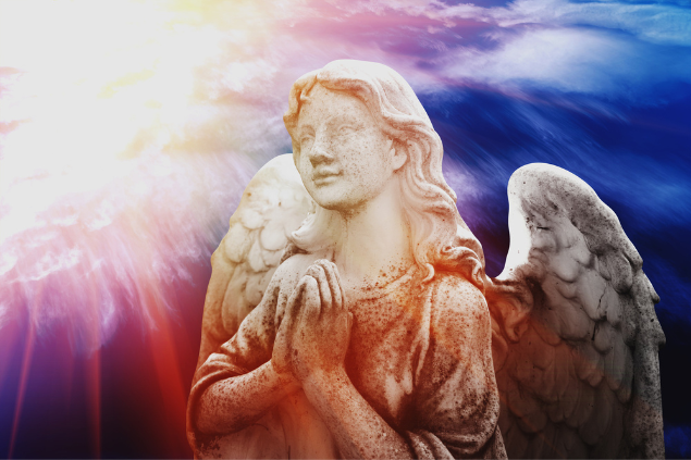 Imagem de estátua de anjo